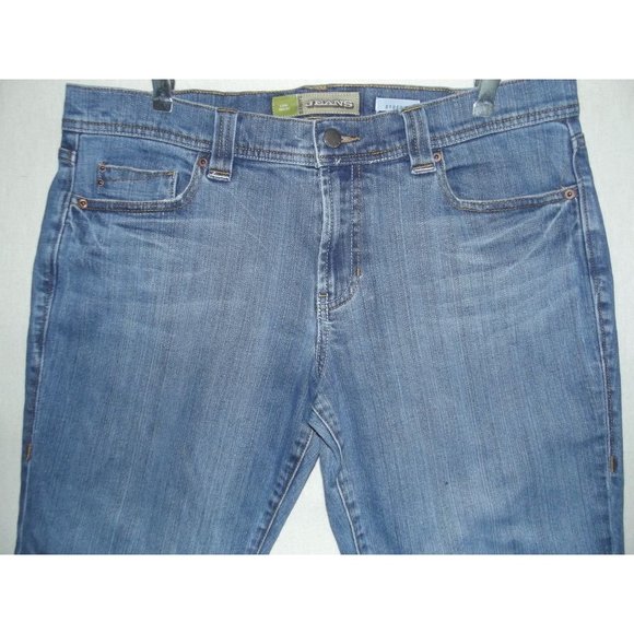 Old Navy Low Waist Stretch Crop Jeans 12 x 22" blue denim cropped low rise - Picture 2 of 7